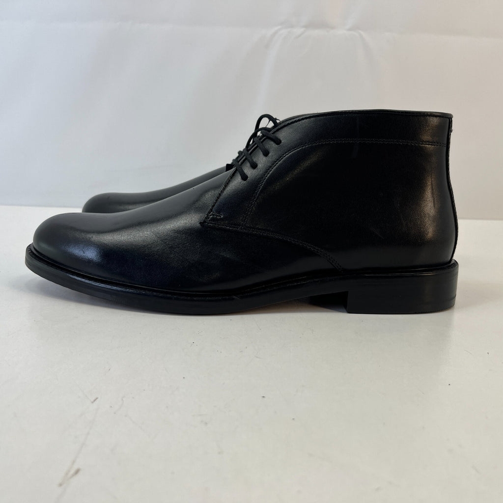 Marks and Spencer Sartorial Black Leather Smart Luxury Boots UK 9 RRP £120 - New