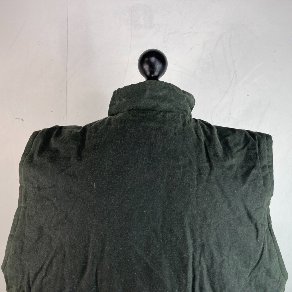 Greenbelt Waxed Gilet in Green size XL Mens Country Vest Tartan Lined Shooting