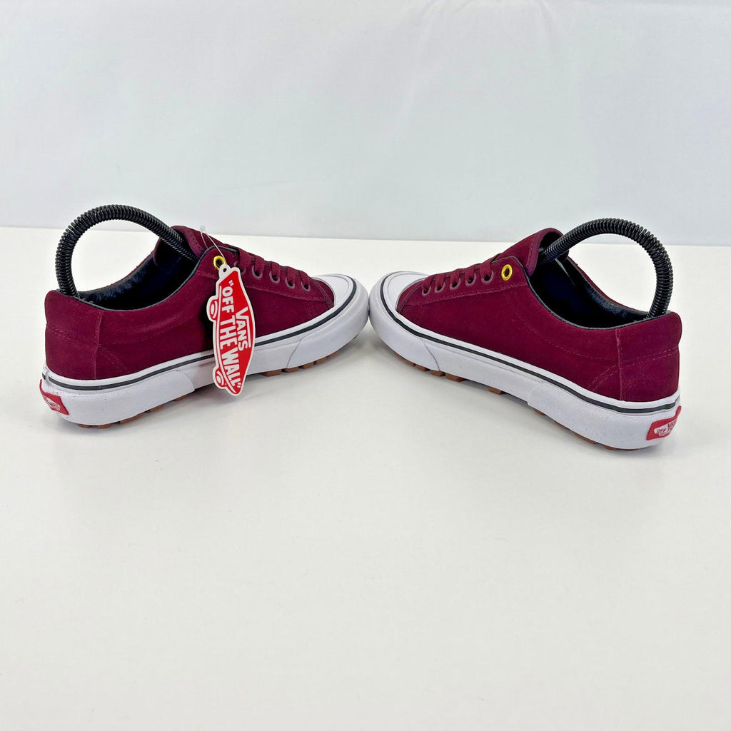 Vans Old Skool Maroon Suede Trainers Sneakers Shoes UK size 3 EU size 35 - New