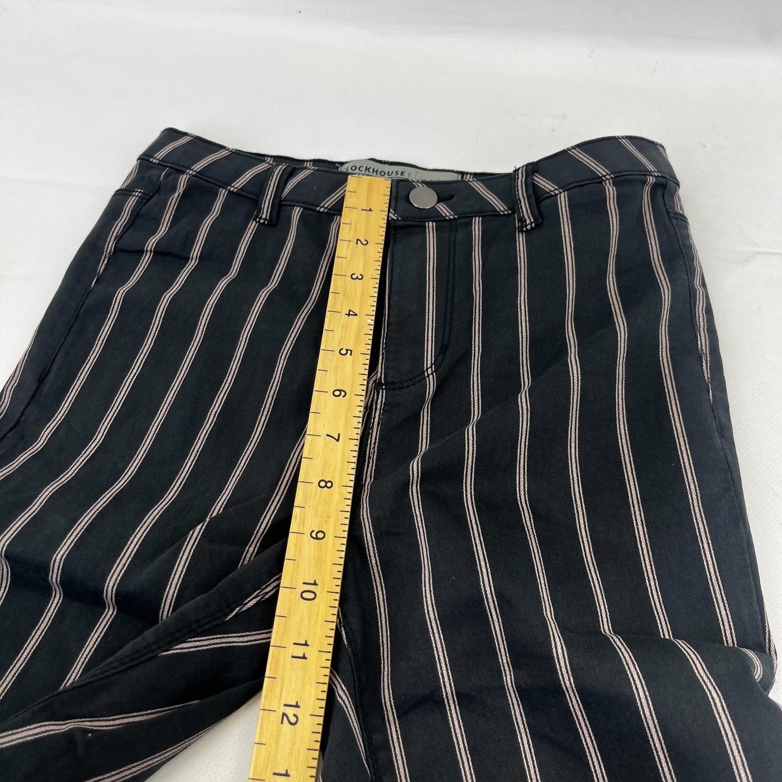 C&A Clockhouse Womens Black Striped Jeans Jegging Leg Skinny size 38R - NWOT
