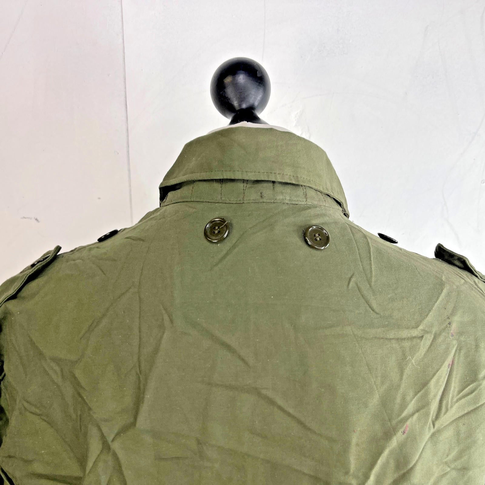 Vintage Genuine Dutch Army NL Military Chore Jacket by Seyntex size Large