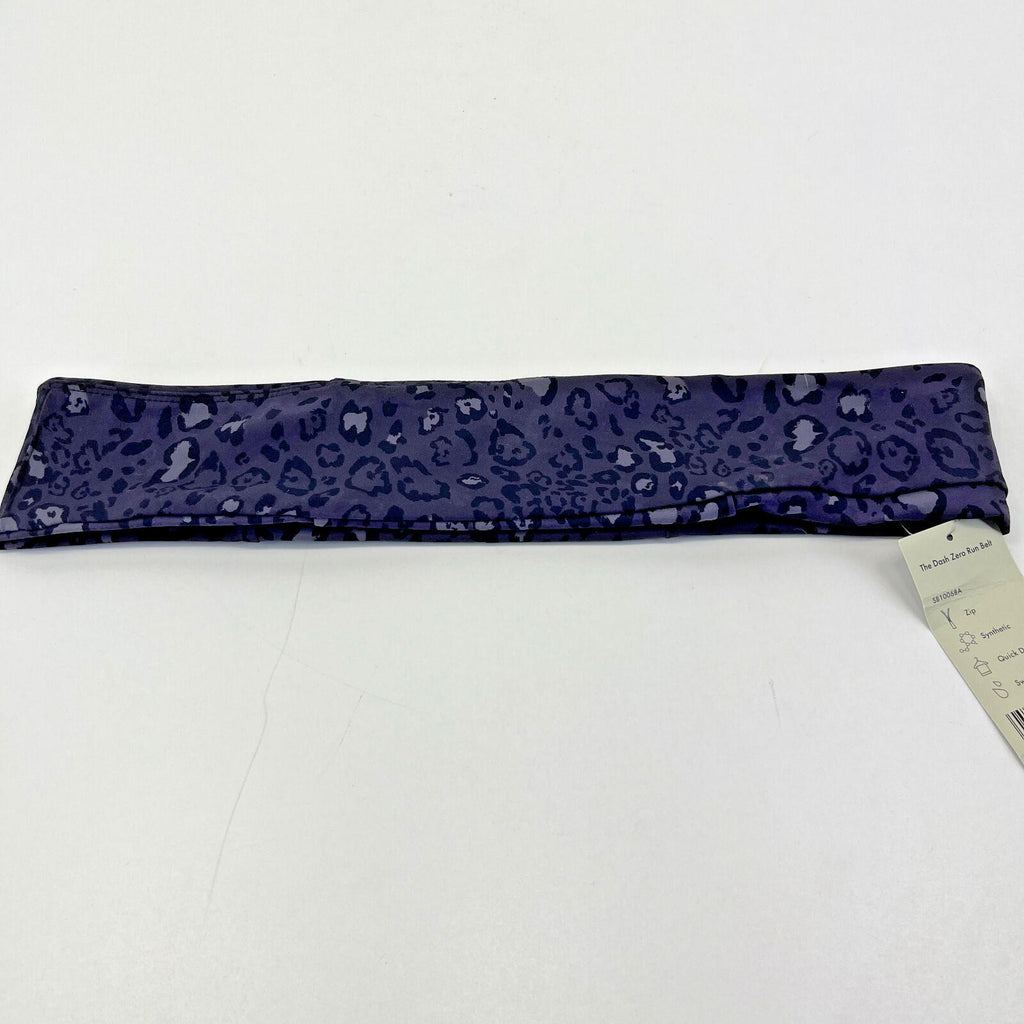 Sweaty Betty The Dash Zero Run Belt Black Luxe Leopard Print size L/XXL
