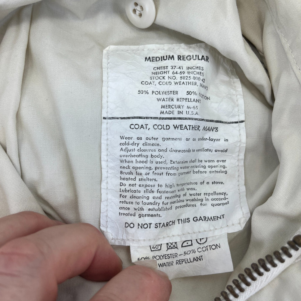 Genuine Mercury US Army M65 Arctic Coat Combat Jacket Vest Gilet US size M-Reg
