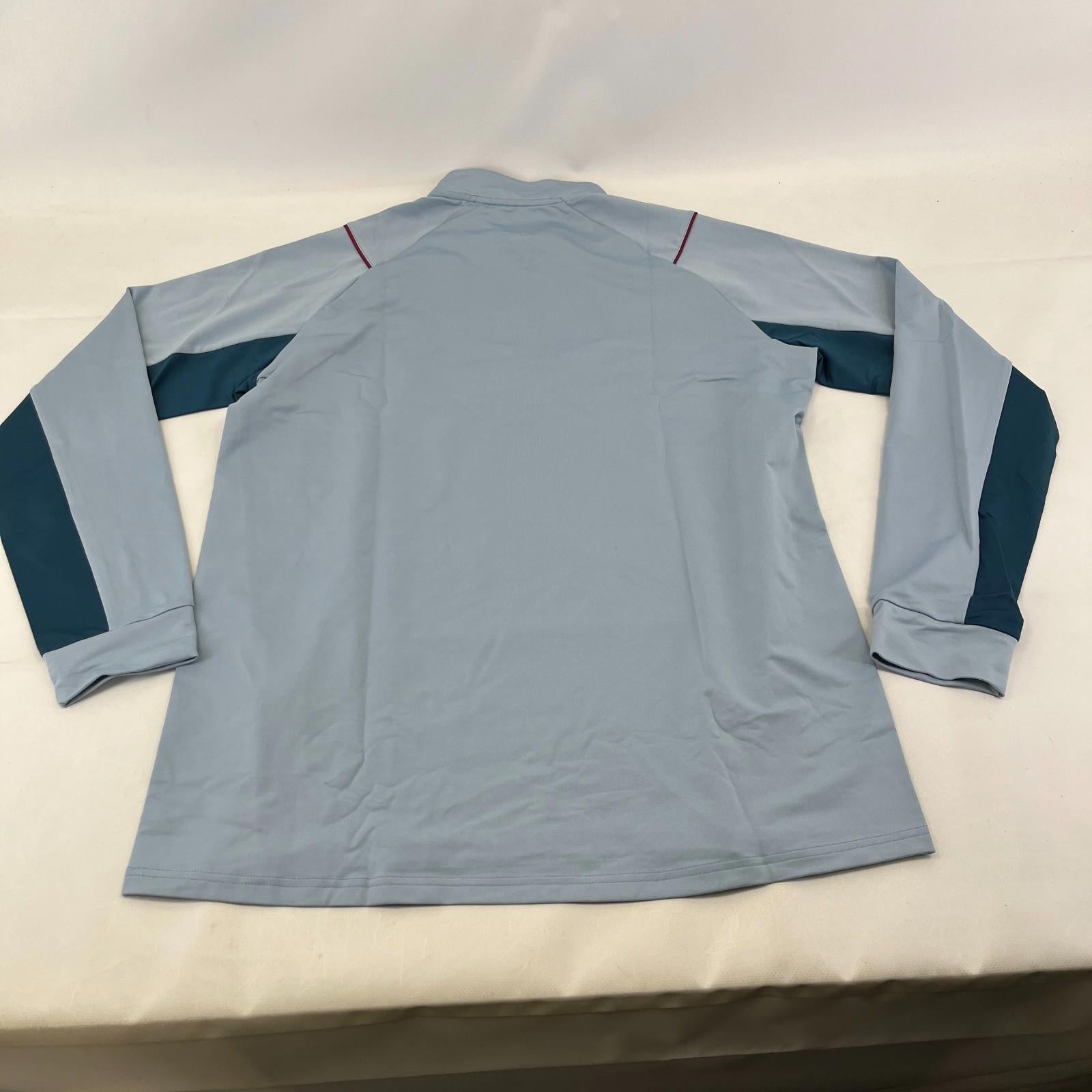 Aston Villa Quarter Zip Player's Mid Layer size Large Long Sleeve BNWT