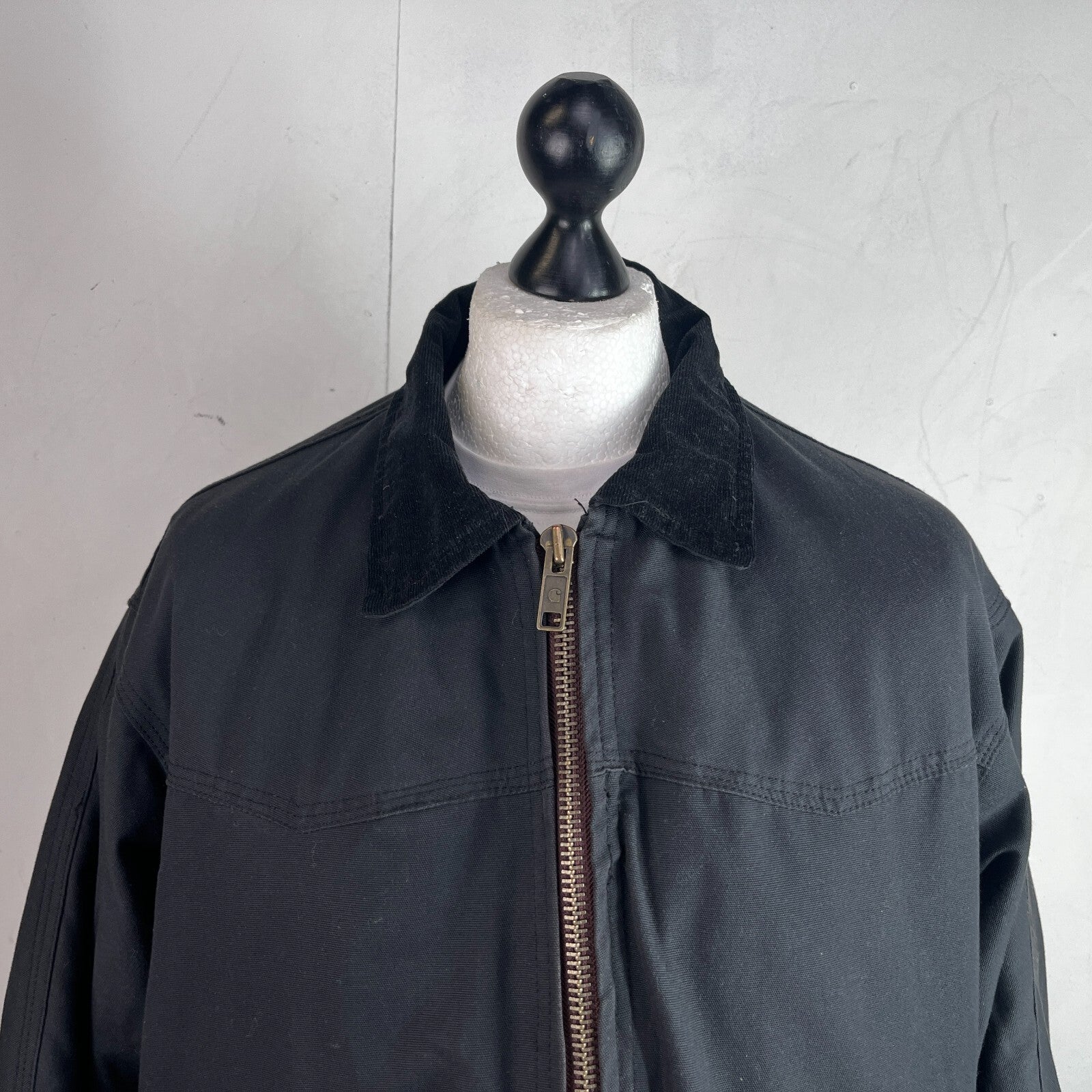 Carhartt Men’s Thermal Quilted Chore Jacket Black size XL VGC Americana