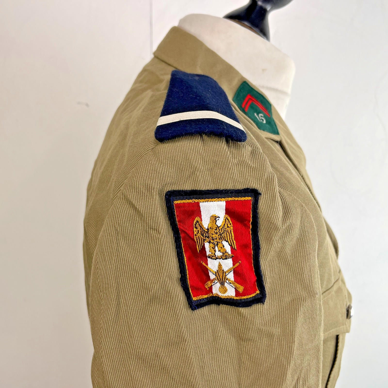 Rare French 15th Infantry Division Officers Jacket Army Military Dress Blazer M