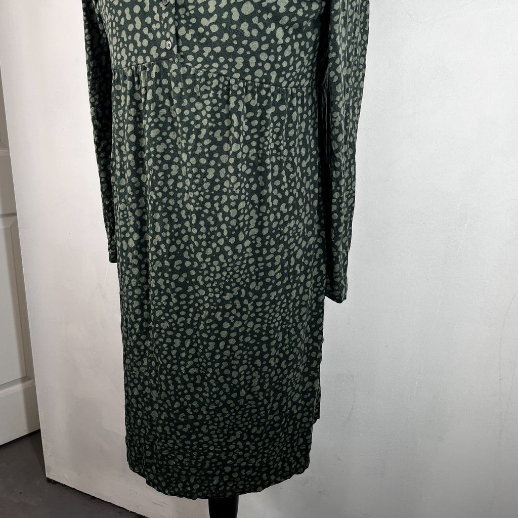 Joules Annalise Skater Dress UK size 18 Dark Green Jersey Fit & Flare Comfy