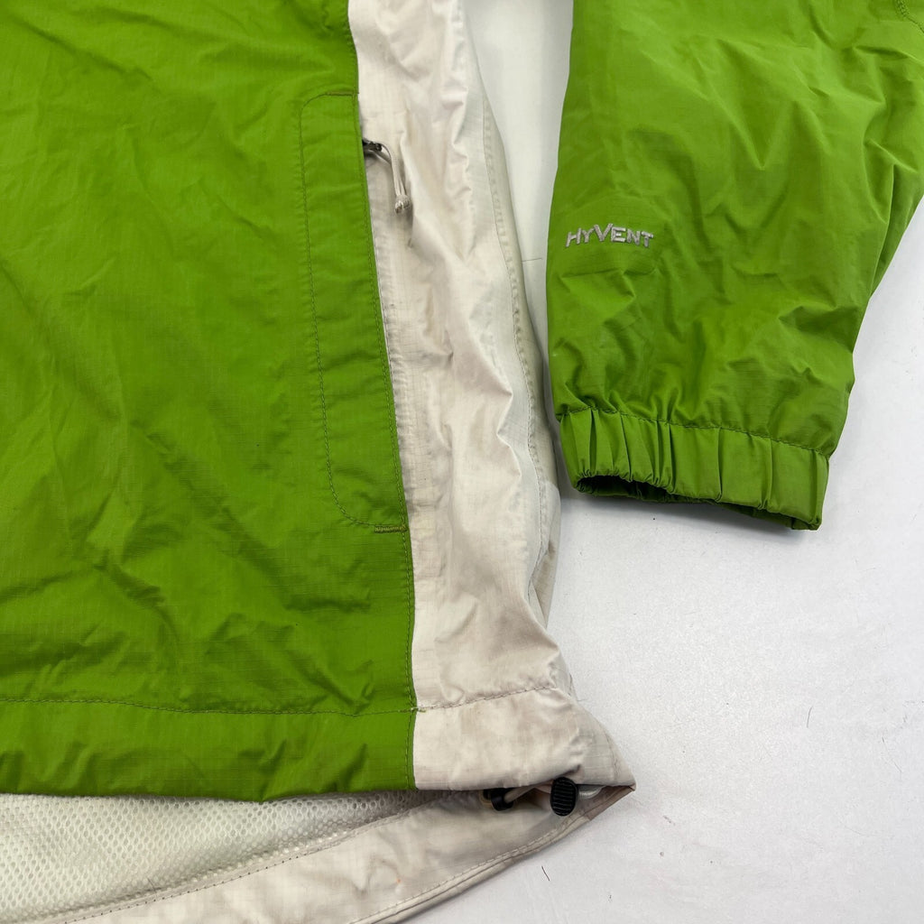 North Face Jacket Women's Medium Green Hyvent Windbreaker Hood Rain Coat Lady
