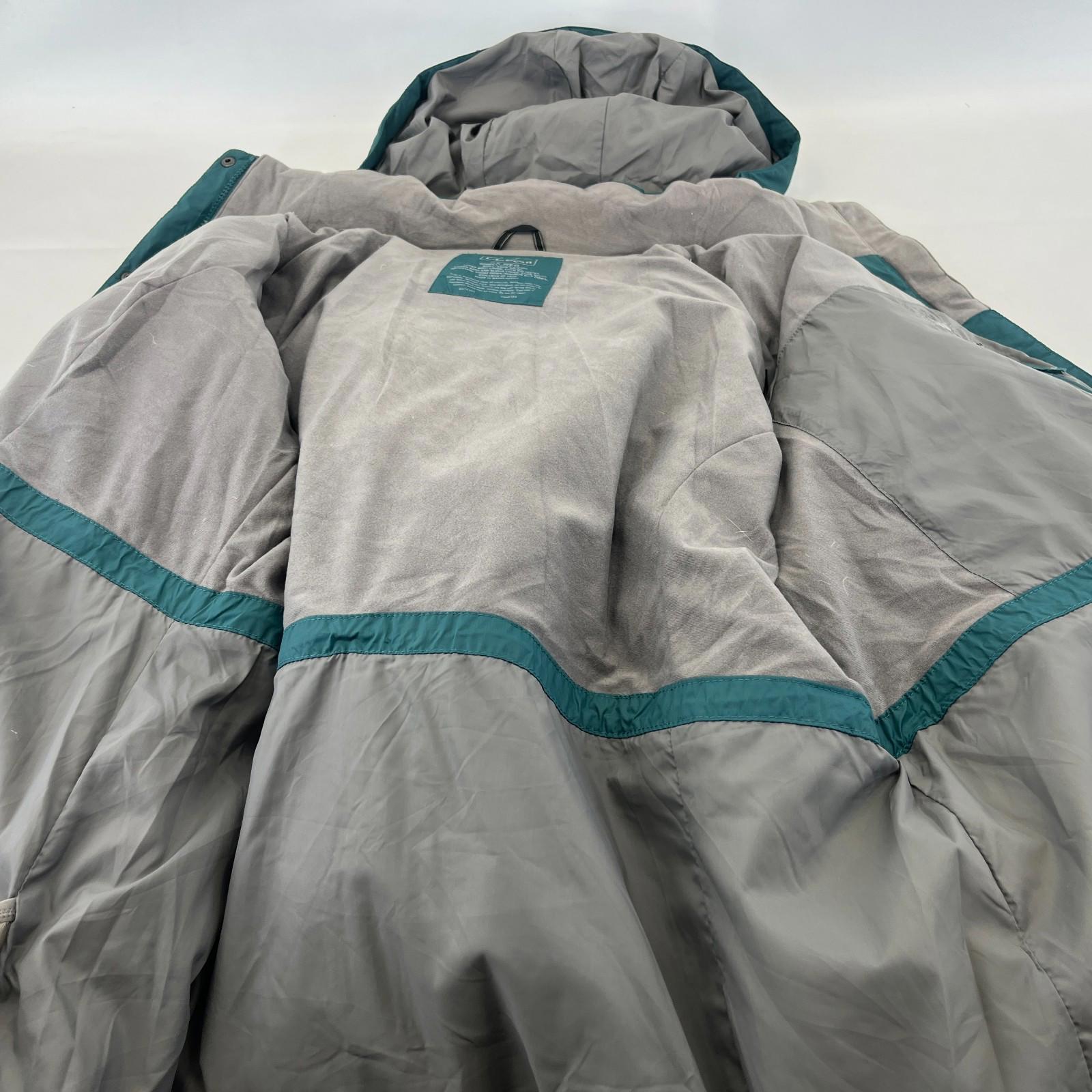 L L Bean Puffer Coat Women's Size 3XL (18) Green Hooded Goose Down Insulated