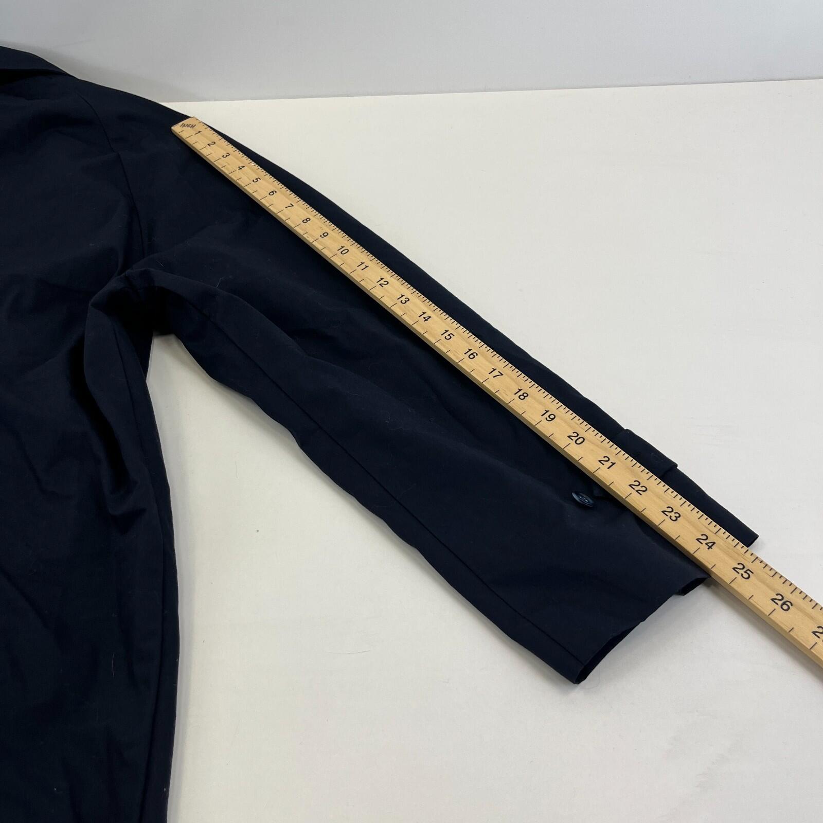 Vintage Men's Trench Coat in Navy Blue with Removable Liner size R40 Raincoat