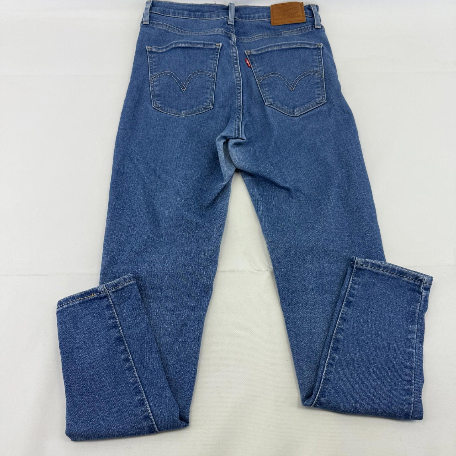 Levi’s Premium Mile High Super Skinny Jeans Blue Denim W28" Leg 28"