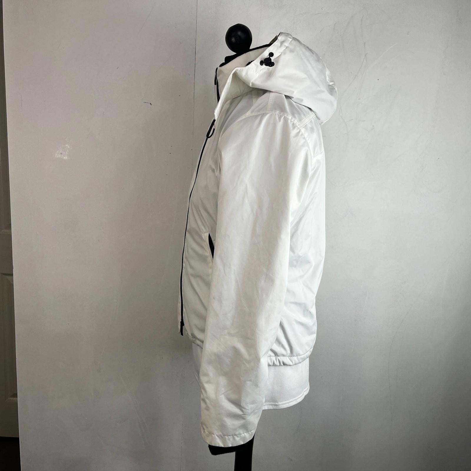 Superdry Women's Waterproof Jacket UK size 14 in White Insulated Hooded Coat