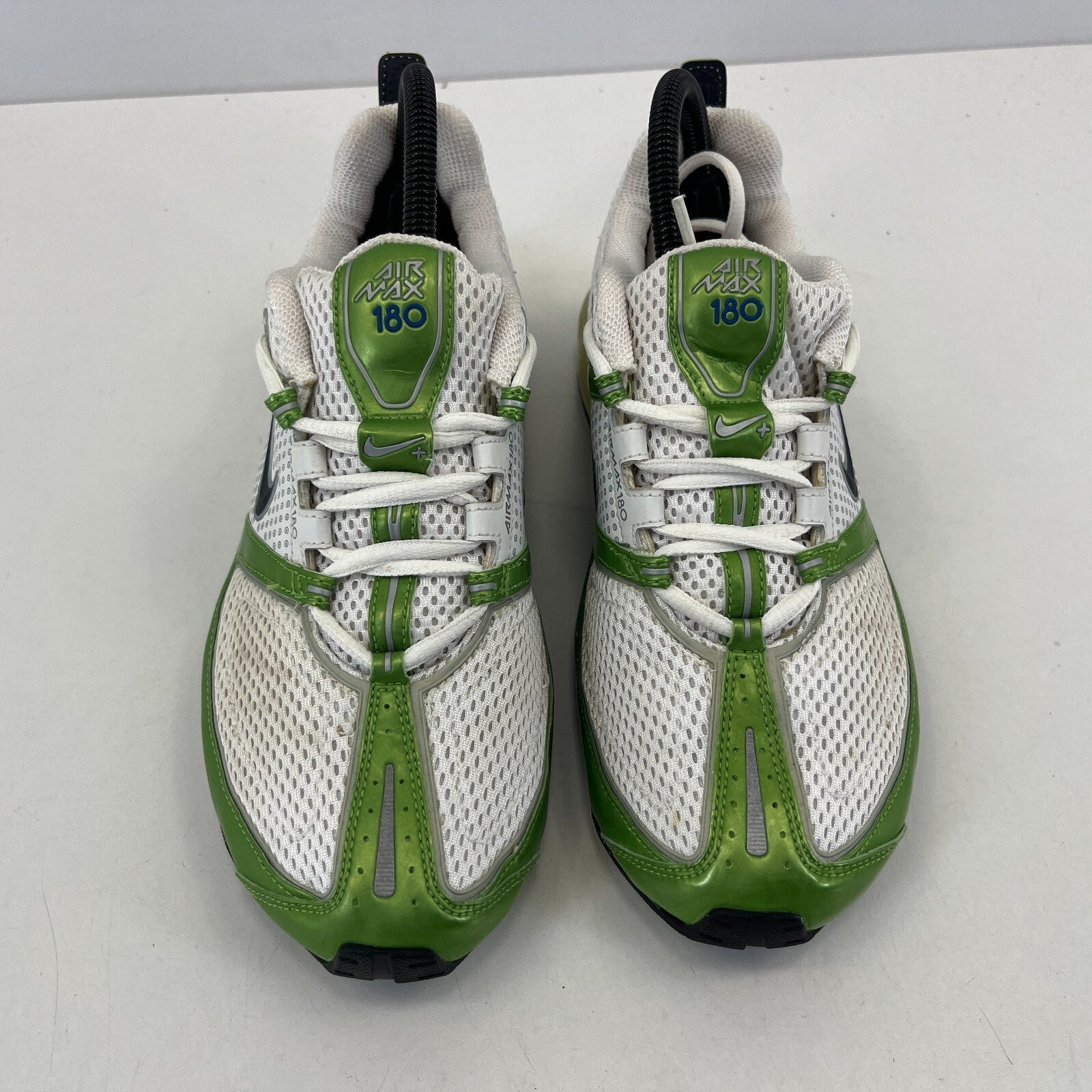 Nike Air Max 180 Trainers Metallic Green & White UK size 5 Running Sneakers