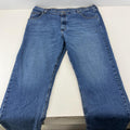 Wrangler Men's Blue Straight Leg Stretch Denim Jeans W42" L30"