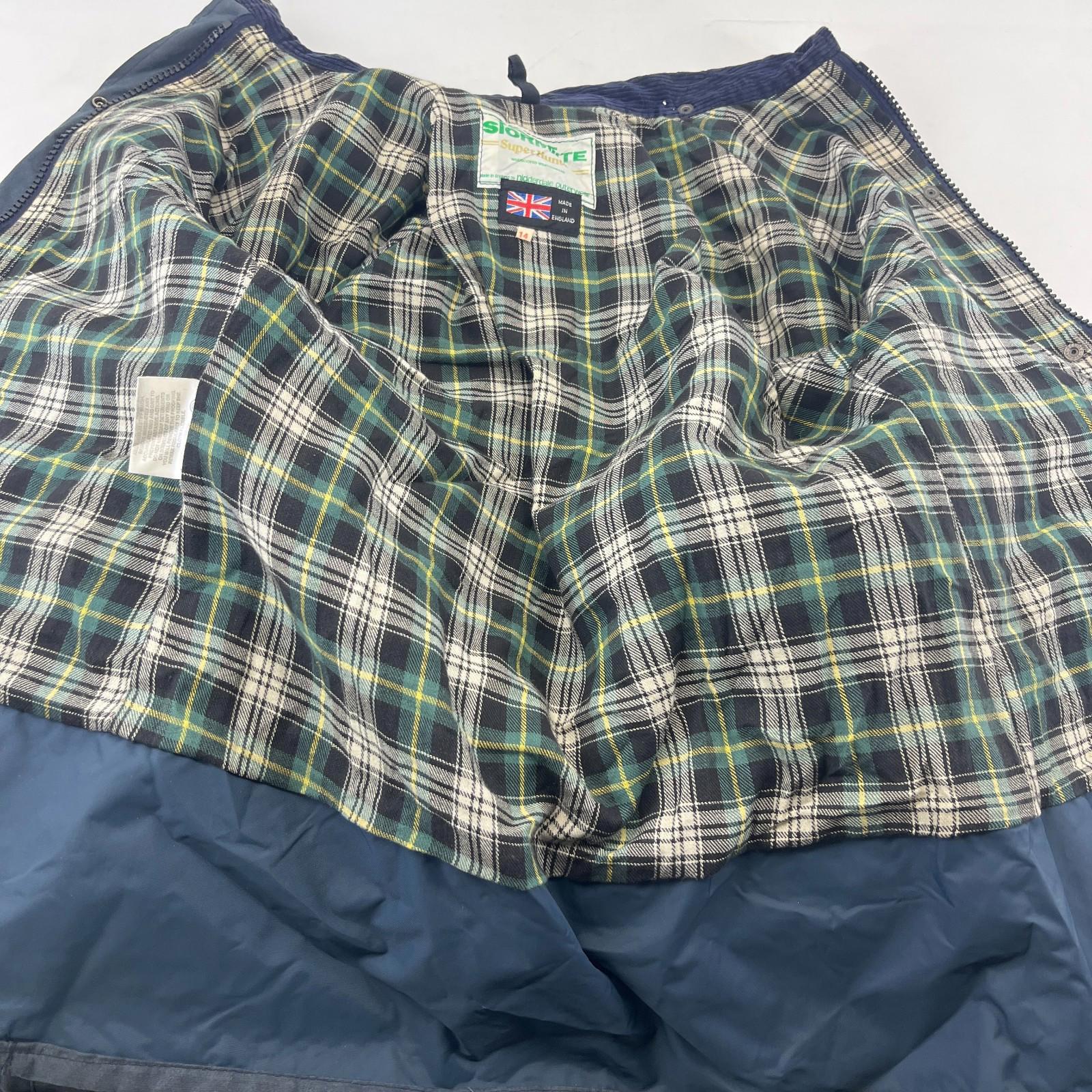 Stormtite Super Hunter Women's Wax Jacket  in Navy Blue UK size 14