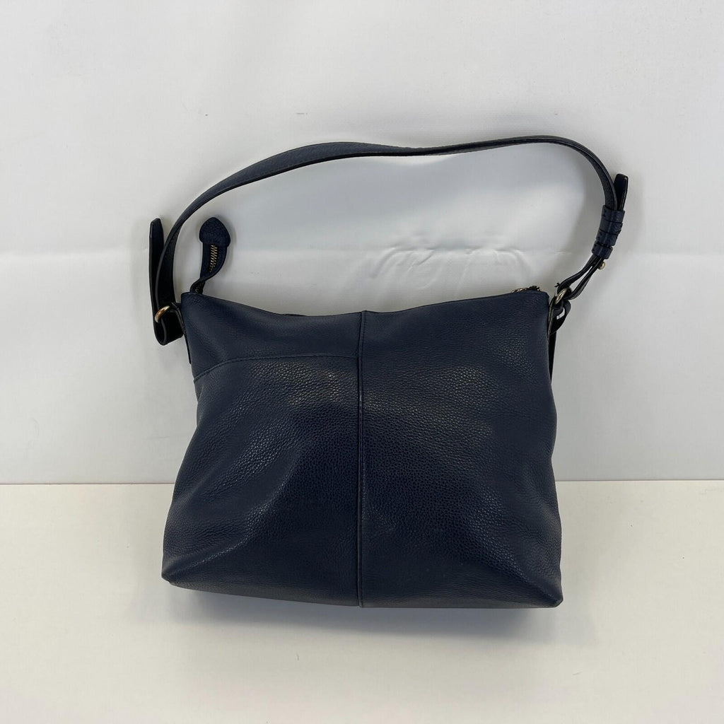 Radley Navy Blue Leather Shoulder Hand Bag 12" wide