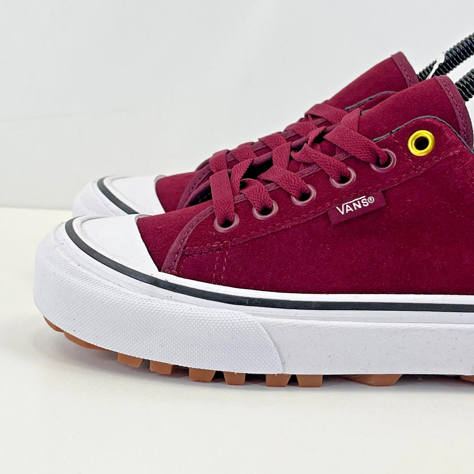 Vans Old Skool Maroon Suede Trainers Sneakers Shoes UK size 3 EU size 35 - New