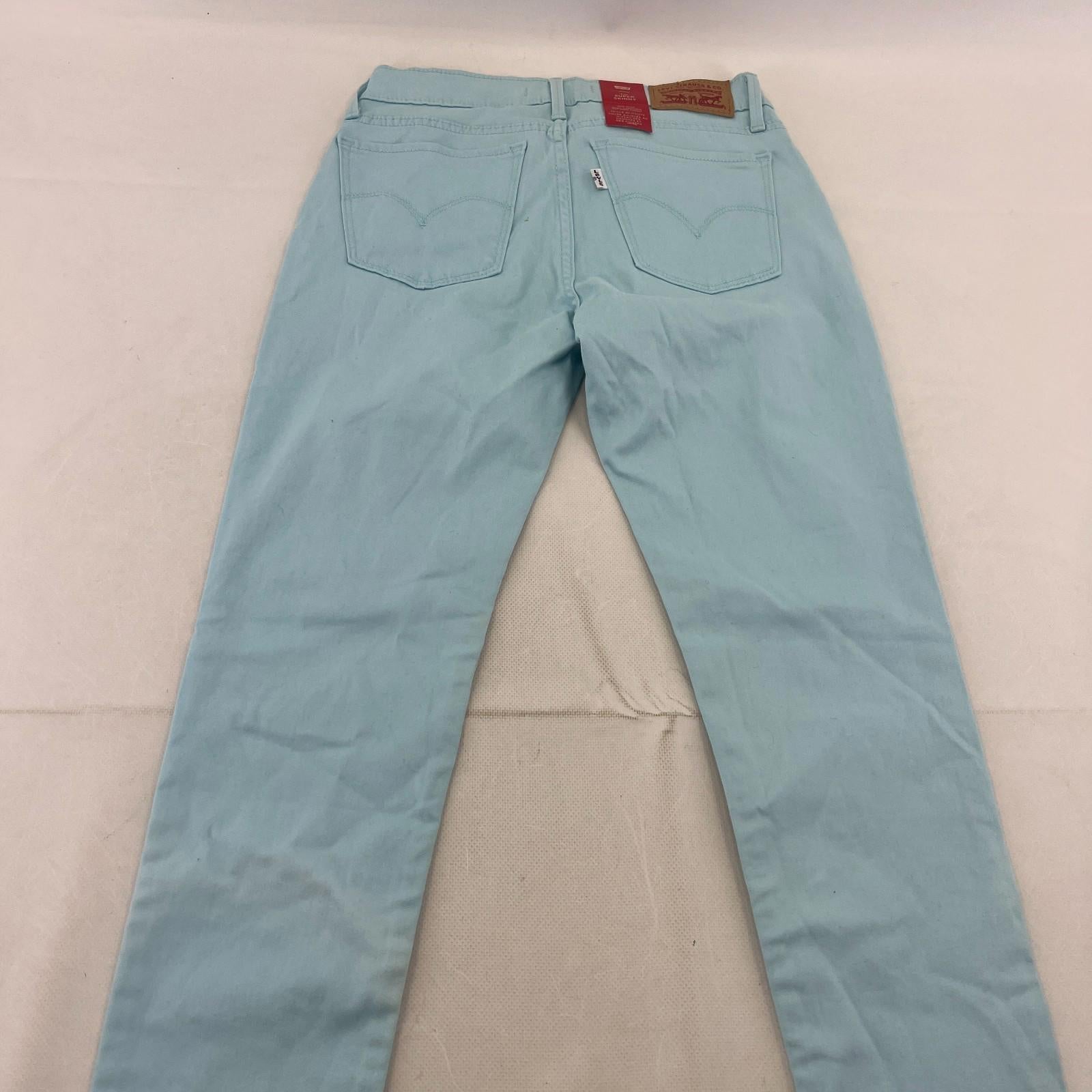 Levi's 710 Super Skinny Stretch Jeans in Baby Blue W26" L30" - See Details