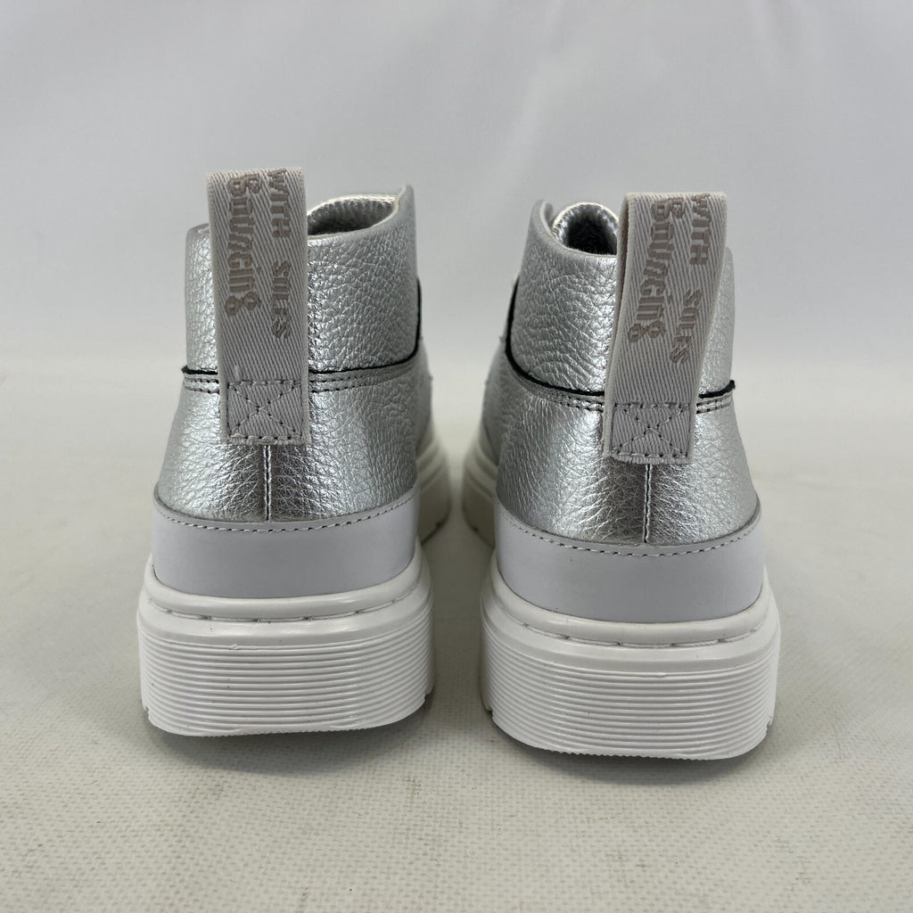 Dr Martens Jemima Silver & White Leather Kiltie Chukka Boots Shoes Womens UK 4