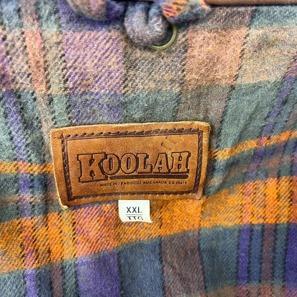 Koolah Middy Premium Wax Jacket Dark Green Made in Canada size 2XL fits like 4XL