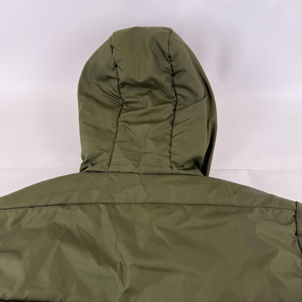 Adidas Puffer Jacket Kids 11-12 Years Olive Green Insulated Lining Hooded