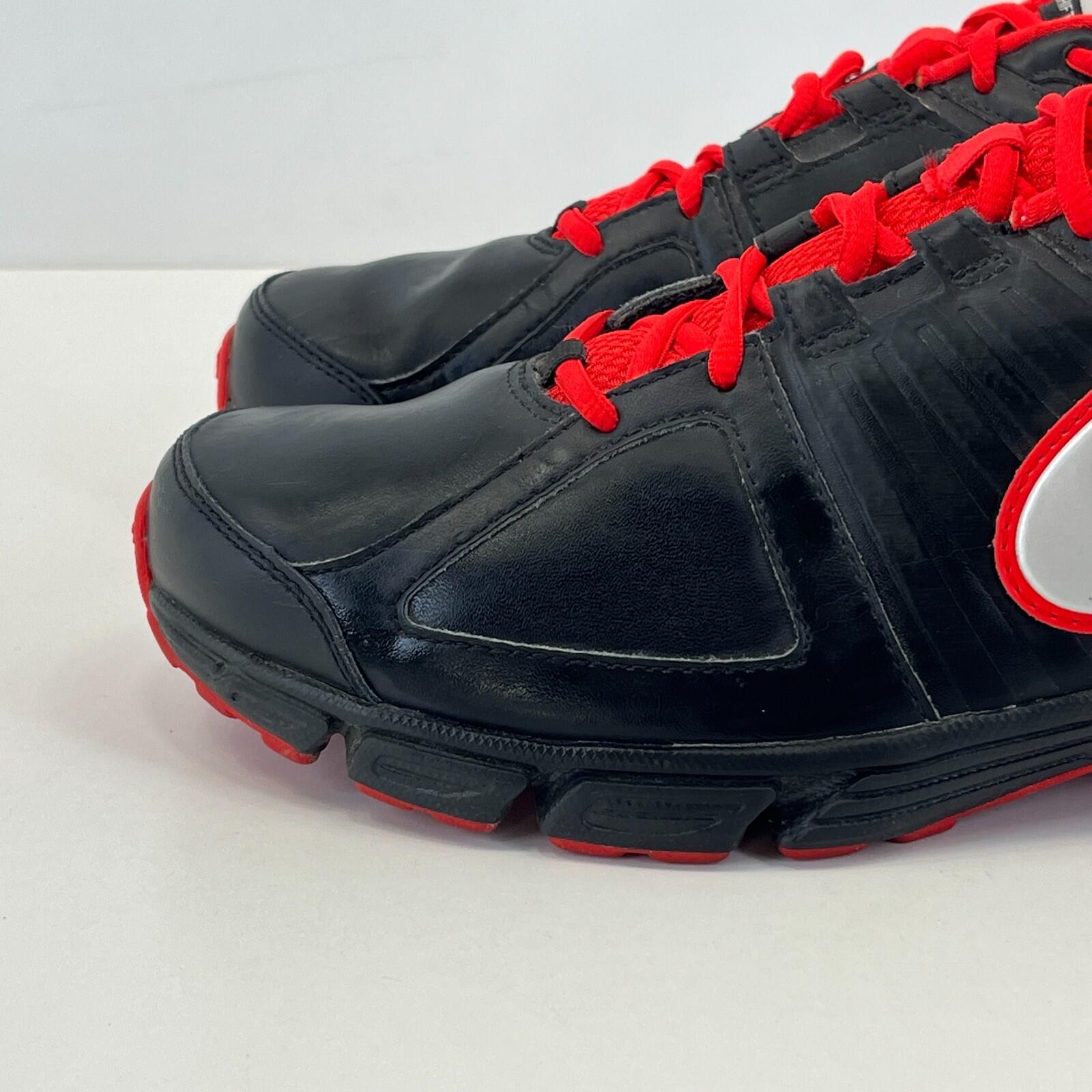 Nike Downshifter 5 Men's Trainers in Black & Red size UK 11 / EU 46