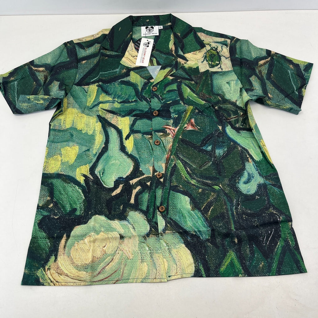 Gloomy Bear AOP Short Sleeve Shirt Forest Jungle Print size S - Sh*te Shirt