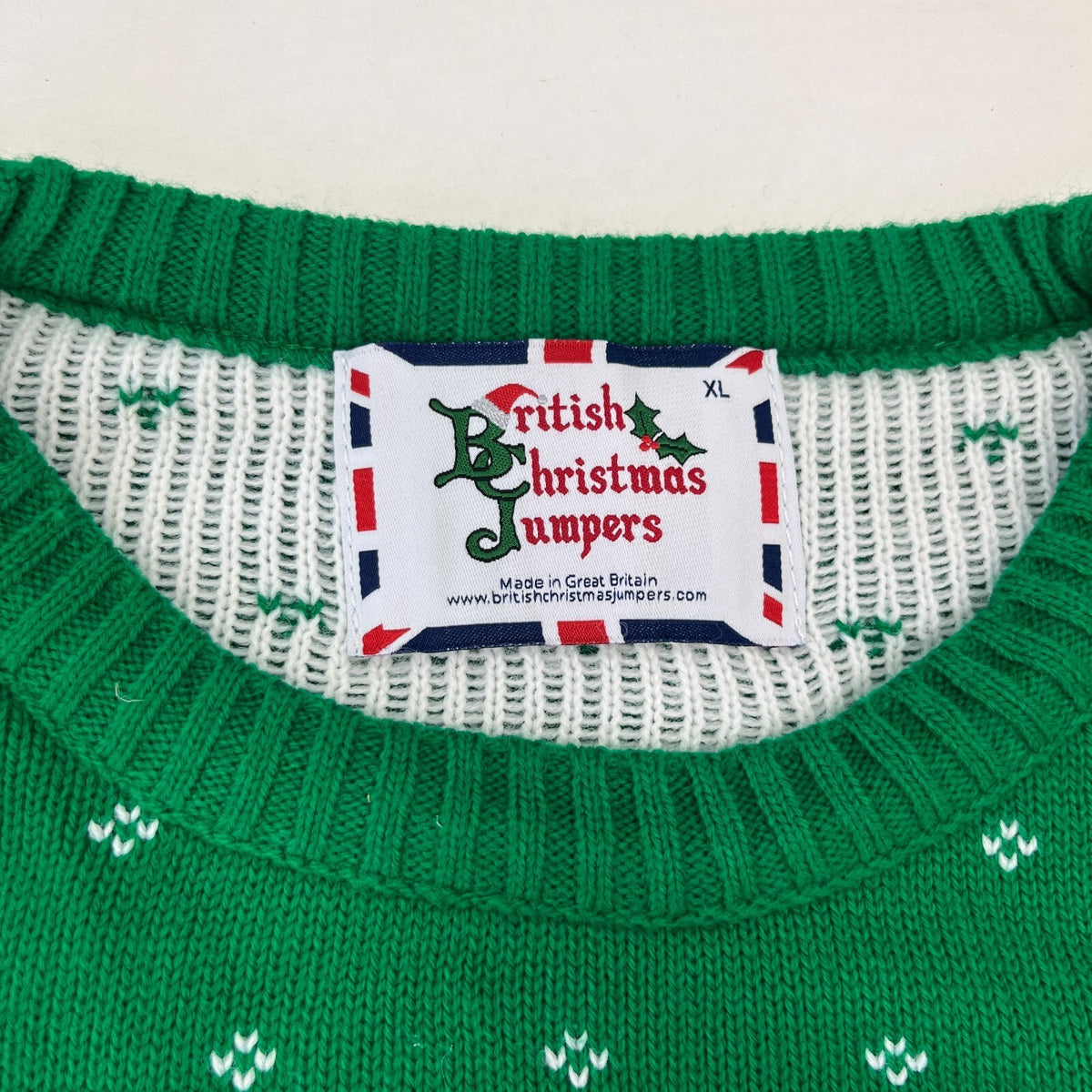 Heineken Christmas Jumper Green Men's Festive Work Party size XL