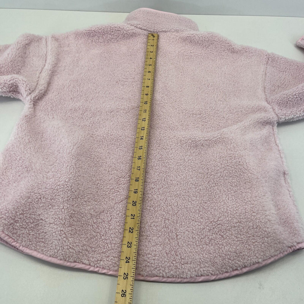 Sweaty Betty Plush Frost Pink Heavy Fleece Long Sleeve Half Zip Size M/12