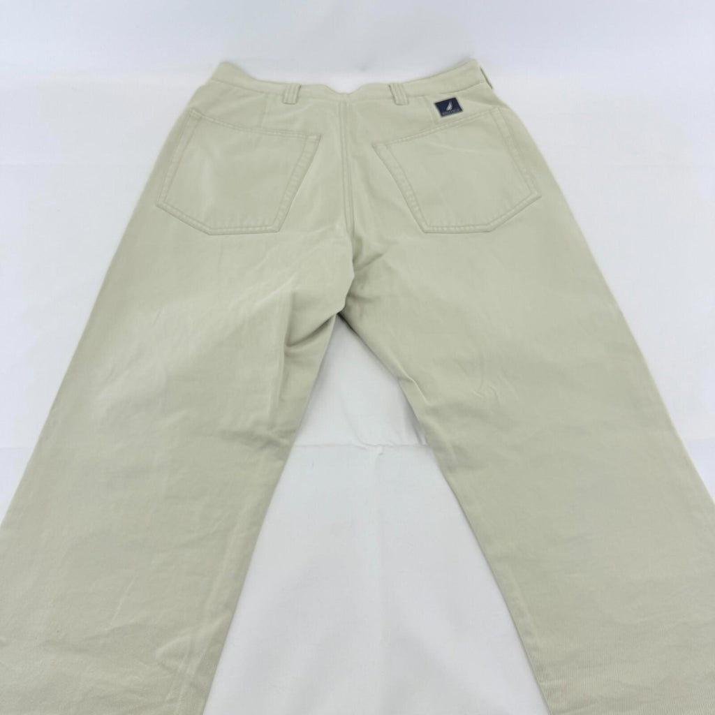 Nautica Men's Chino Jeans in Light Beige W33" L30" 100% Cotton Straight Leg VGC