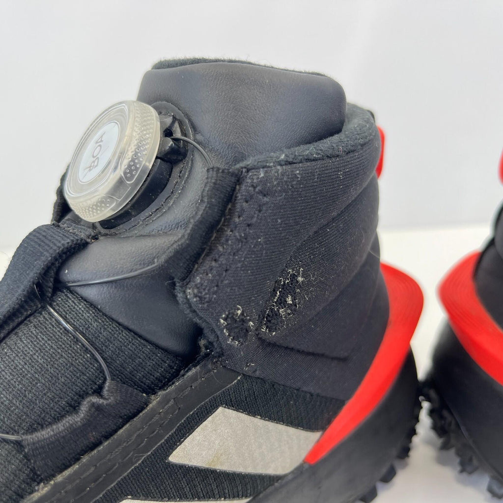Adidas Fortatrail BOA High Top Trainers in Black & Red UK size 5 / EU 38