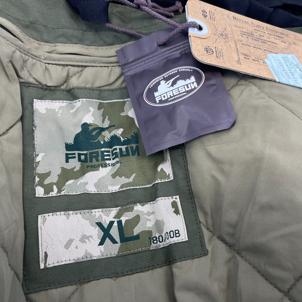 Foresun Professional Military Bomber Jacket w/ Liner & Faux Collar Shooting XL