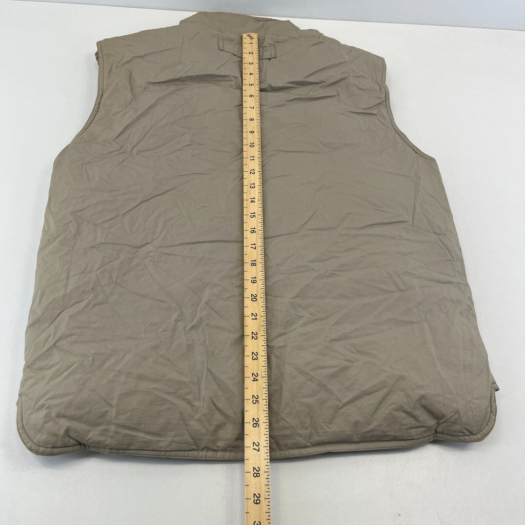 St John’s Bay Men’s Fishing Body Warmer Gilet Vest in Beige size Medium