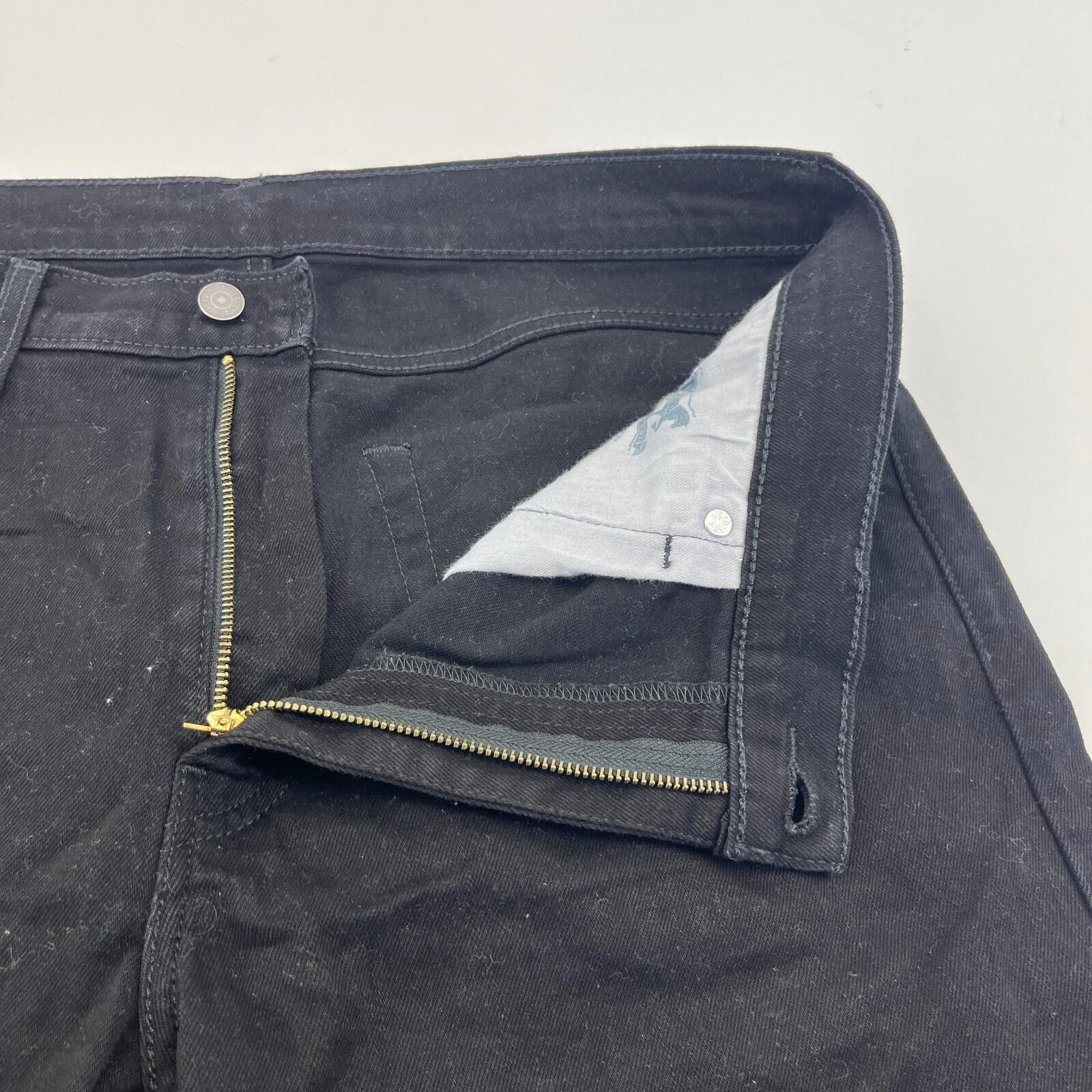 Levi Strauss 512 Jeans Mens Levis W36" Leg 30" Slim Tapered Black