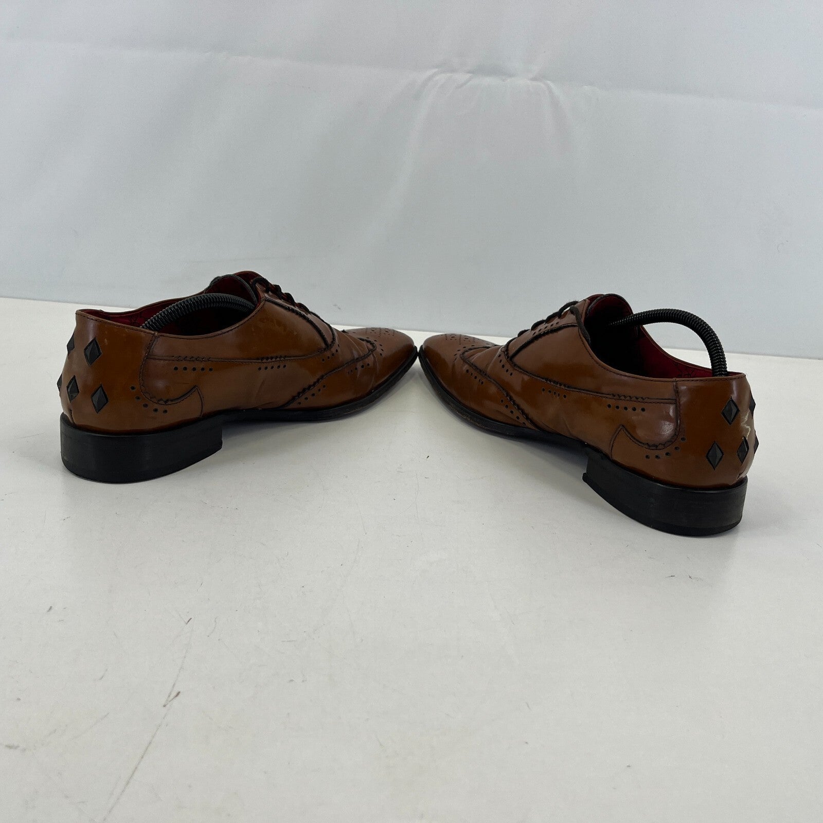 Jeffery West Muse Brown Leather Wingtip Shoes UK 9 EU 43 US 10