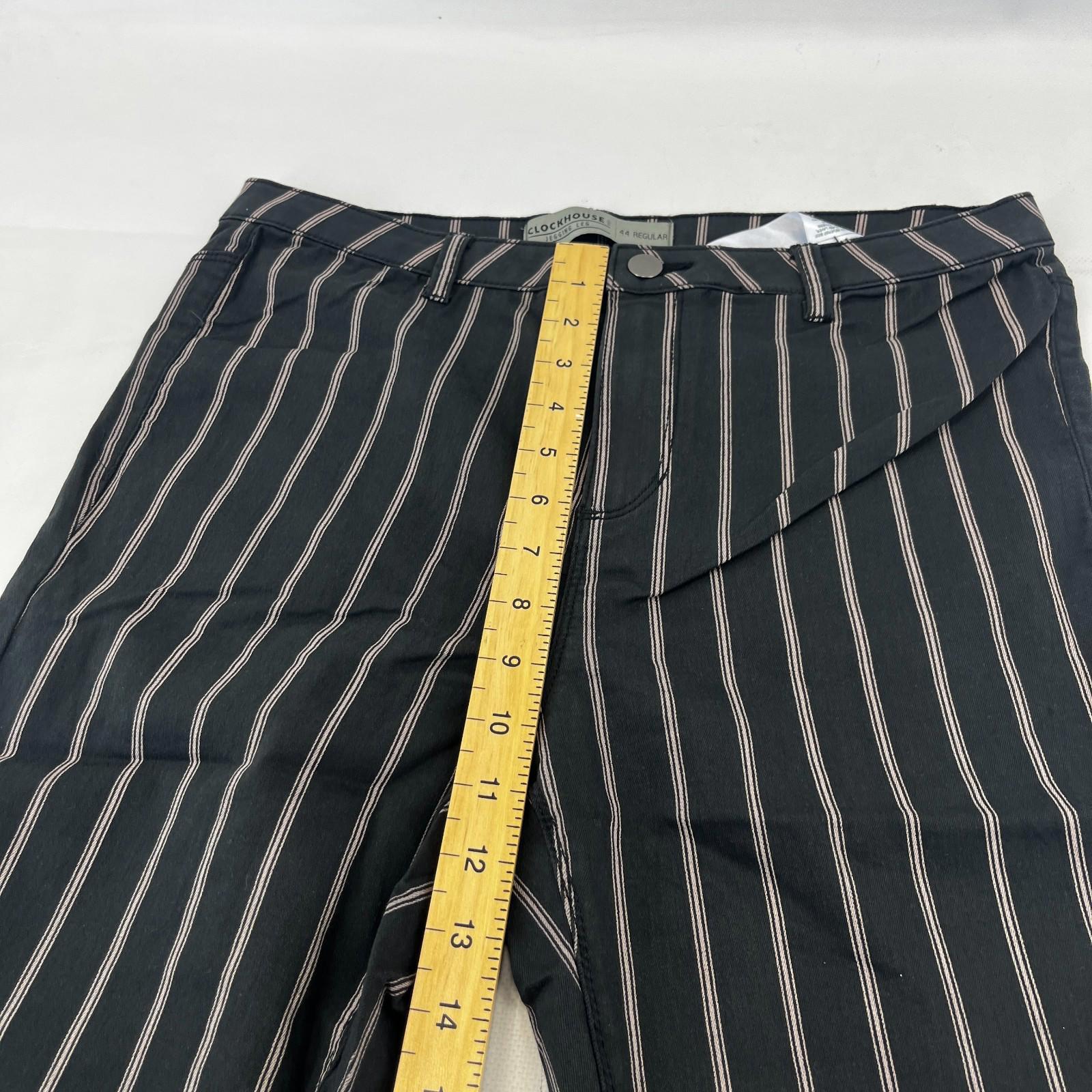 C&A Clockhouse Womens Black Striped Jeans Jegging Leg Skinny size 44R - NWOT