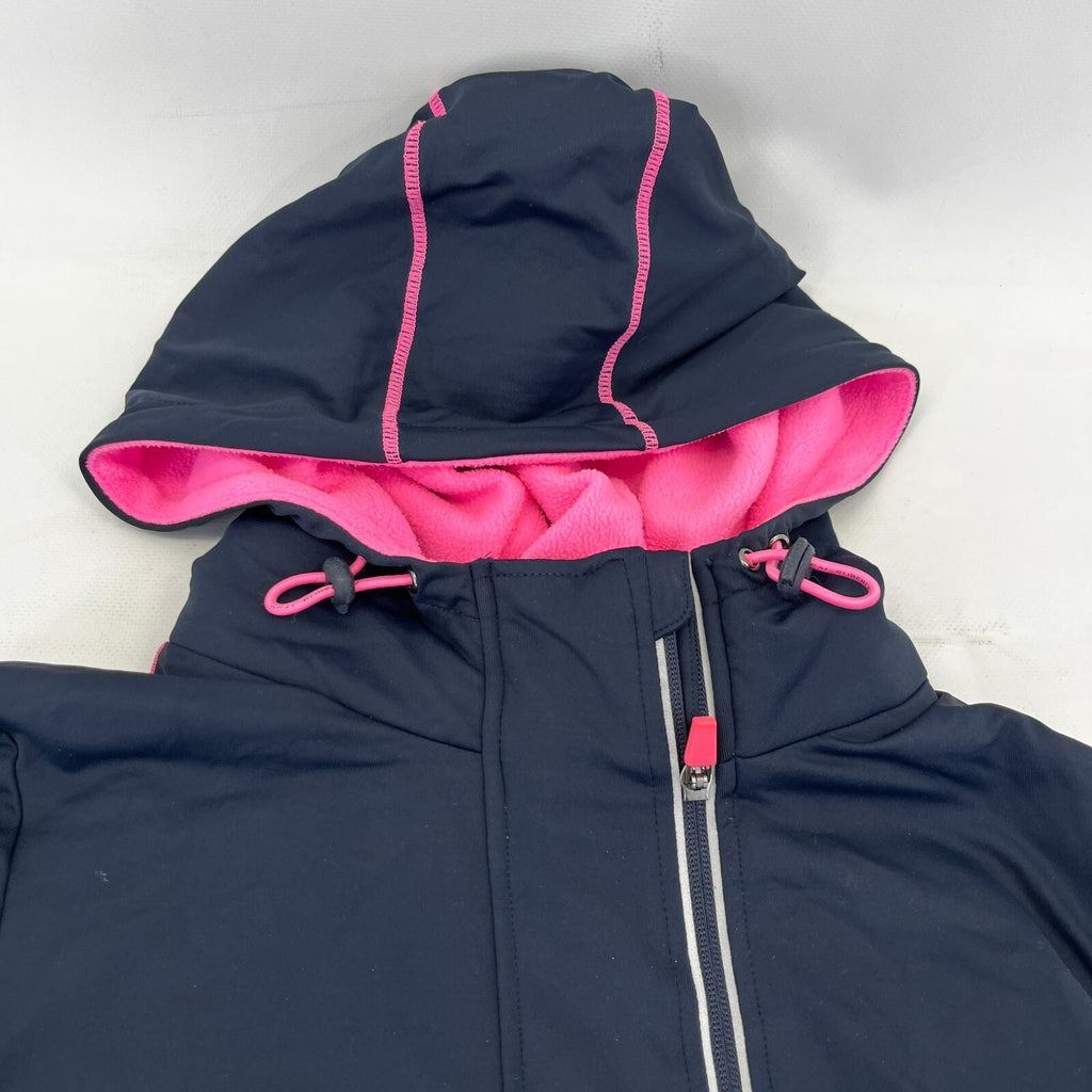 Superdry Tech Softshell Fleece Lined Jacket Black & Pink size M
