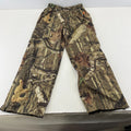 Mossy Oak Cargo Hunting Pants Youth size L (10/12) Real Tree Leaf Camo