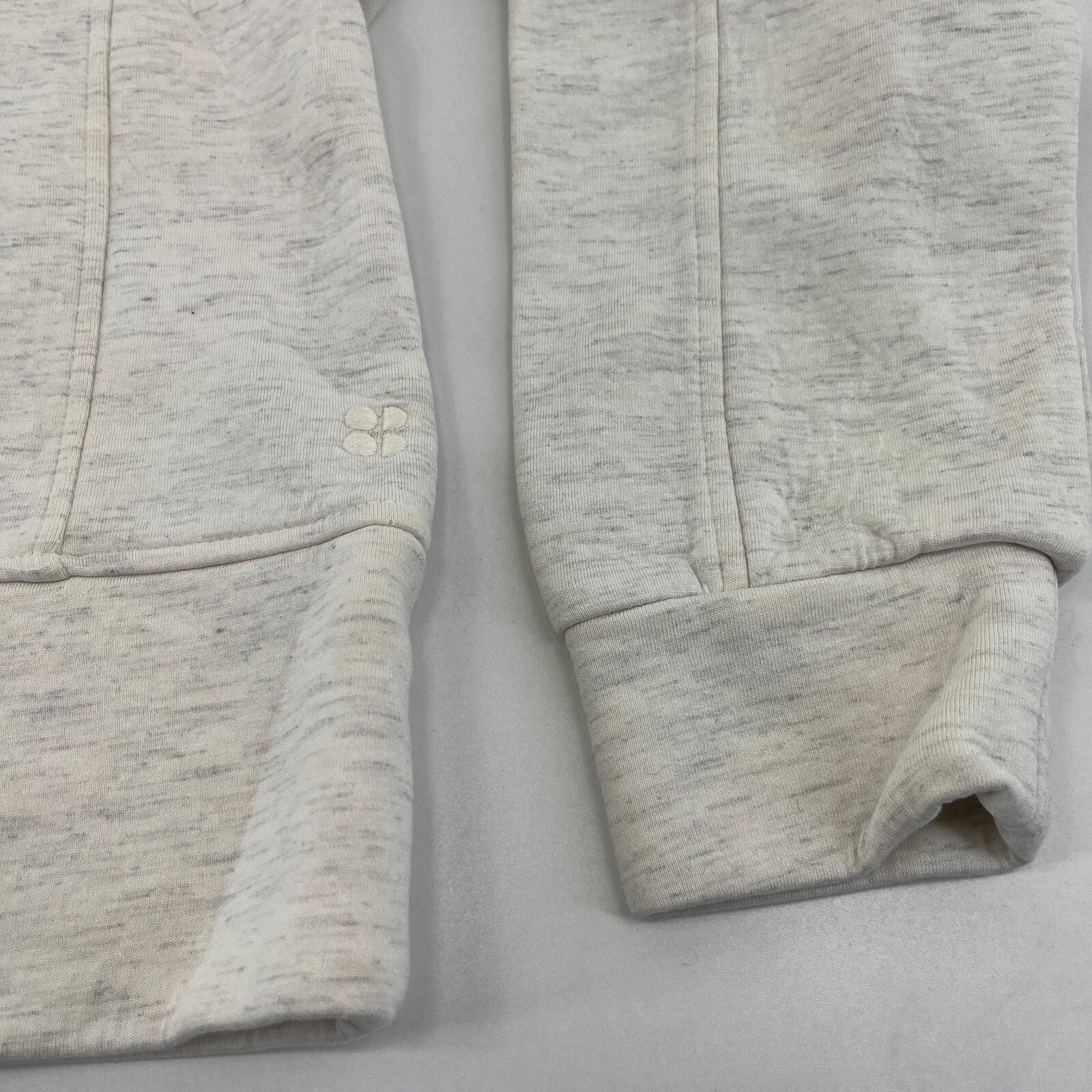 Sweaty Betty Women's Wind Down Crew Neck Sweatshirt Pullover size XS/8 White