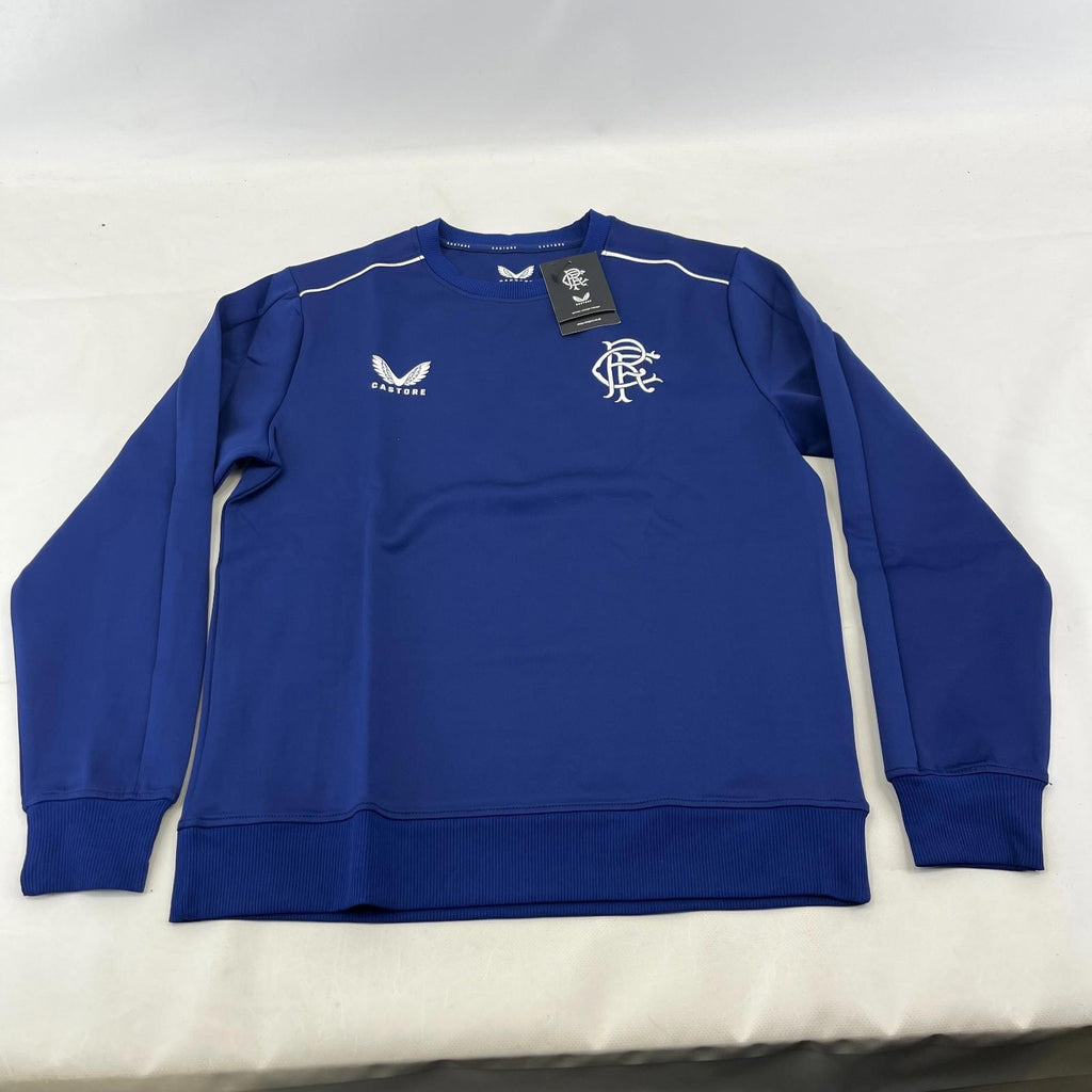 Official Glasgow Rangers FC Blue Match Day Sweatshirt Pullover Ladies size 12