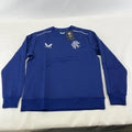Official Glasgow Rangers FC Blue Match Day Sweatshirt Pullover Ladies size 12
