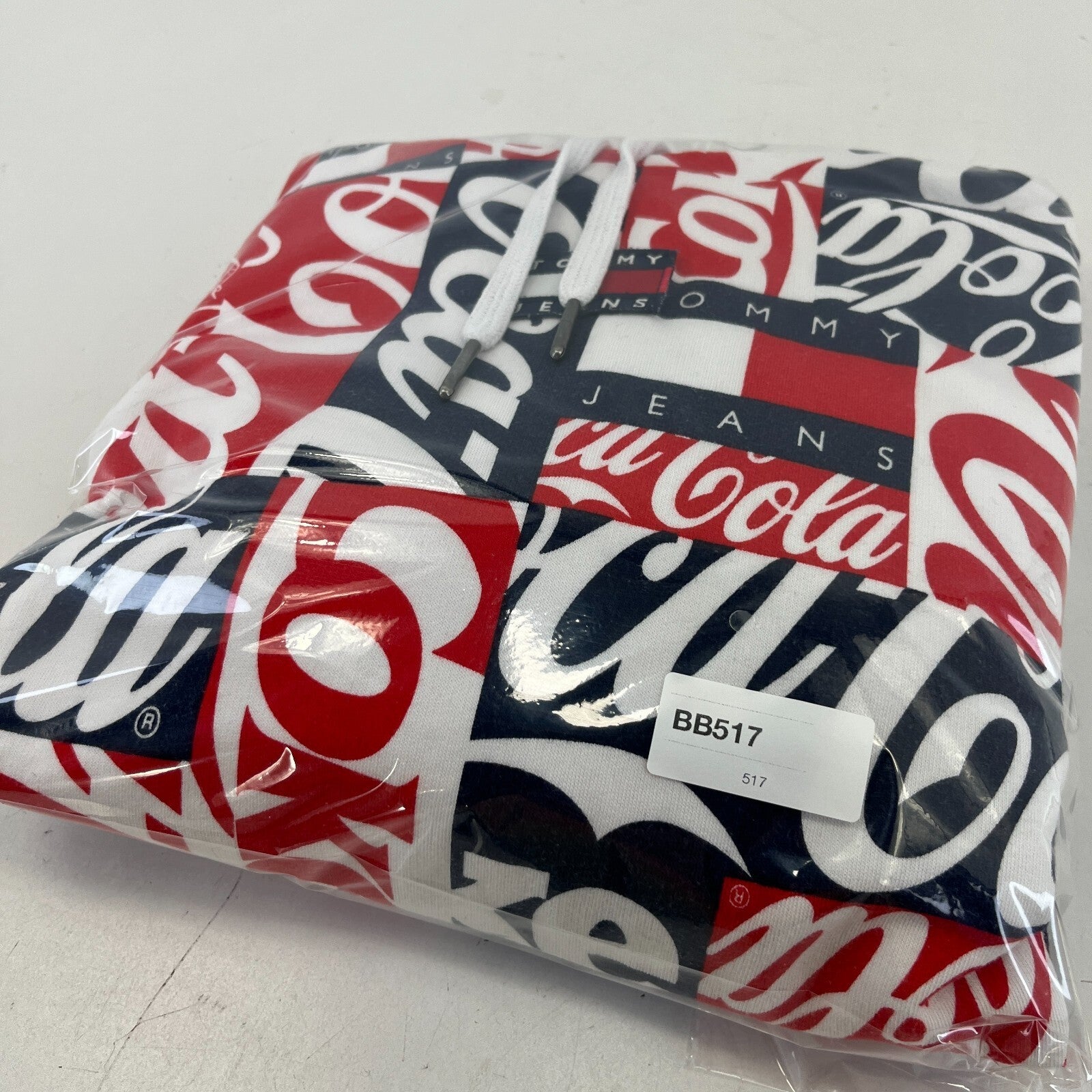 Rare Tommy Hilfiger Jeans Coca Cola Collab Hoodie Multicoloured Logo Pullover M