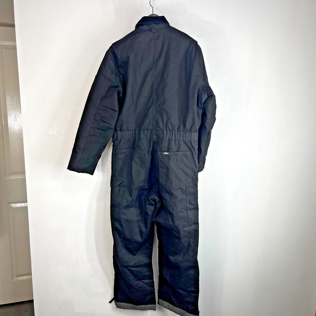 Walls Workwear Heavy Duty Overalls Quilted Insulated in Black Medium Regular