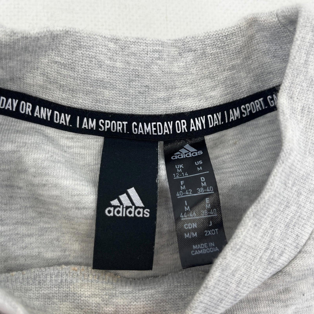 Manchester United Adidas Baggy Cropped Women's Sweatshirt Light Grey size Medium