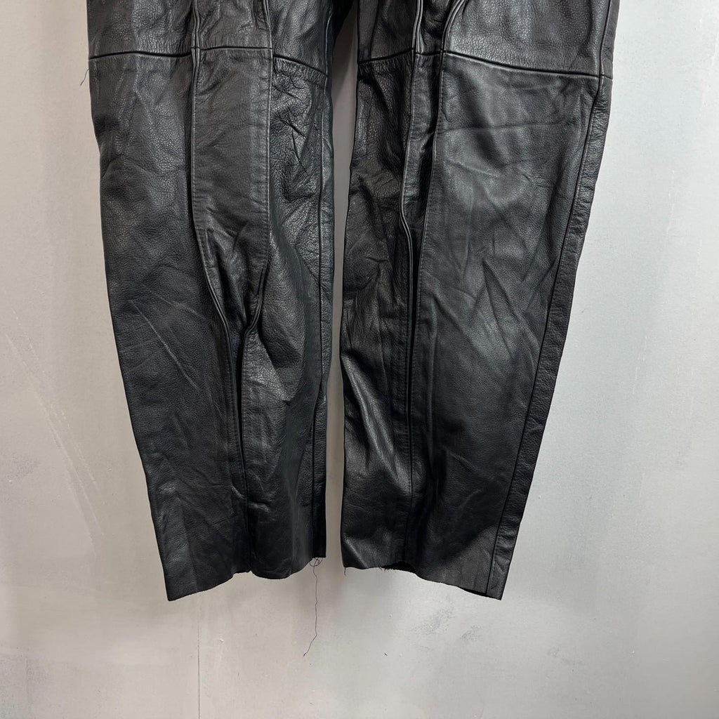 Super Rare Post WWII Military Motorcycle 1 Piece Leather Suit with Belt