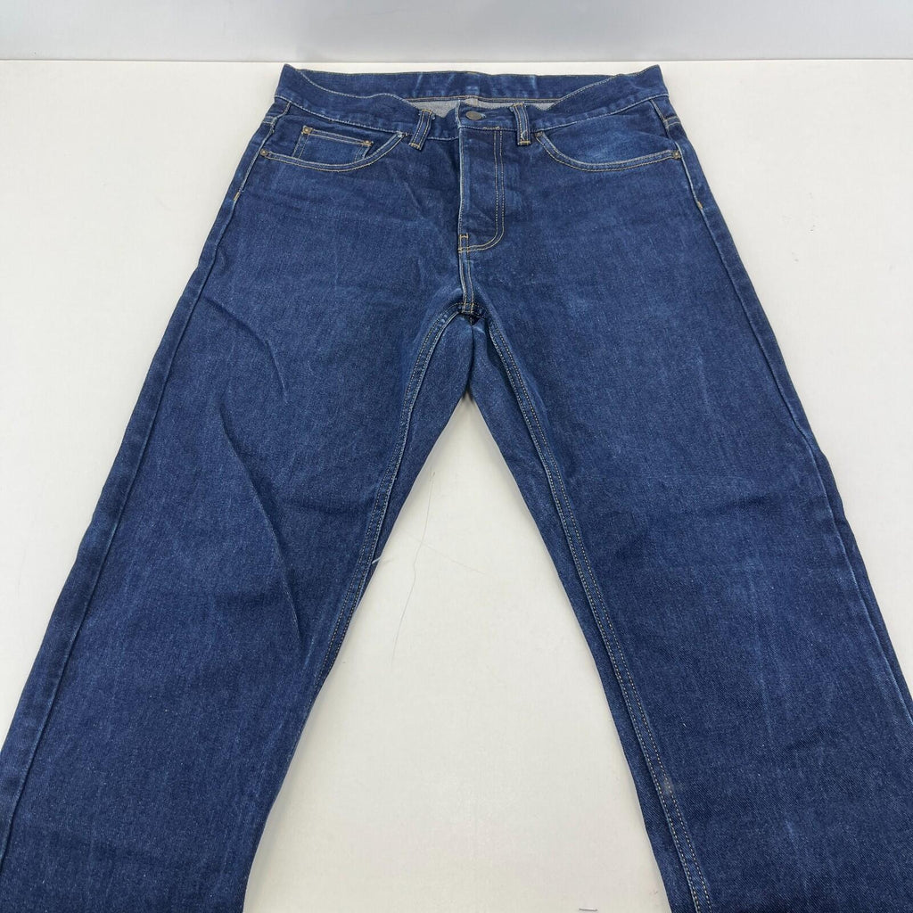 Carhartt Mens Newel Jeans Pant Trousers Dark Blue 100% Cotton W30" L30"