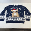 Santa Paws Frenchie Christmas Jumper Unisex French Bulldog Pullover size Large