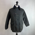 John Partridge Women's Wax Jacket in Black Waxed Cotton size 34 (XS)