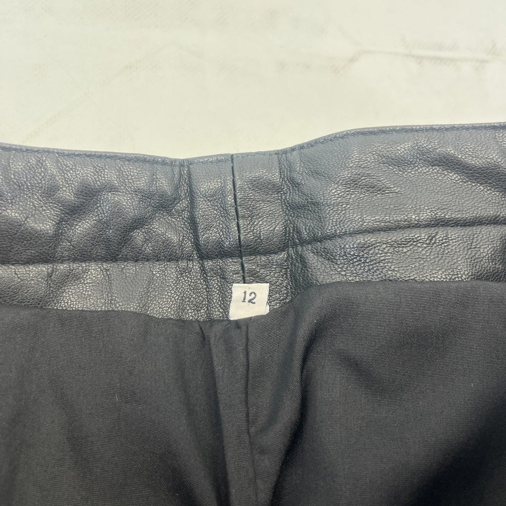 Women’s Real Leather Trousers/Jeans in Black UK size 12
