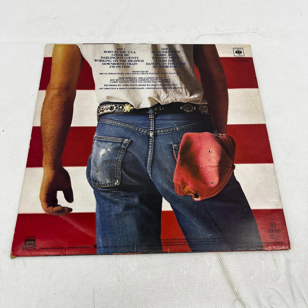 Bruce Springsteen Born In The USA 12" Vinyl LP with Inserts VG+/VG+